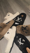 Furry luxury slippers
