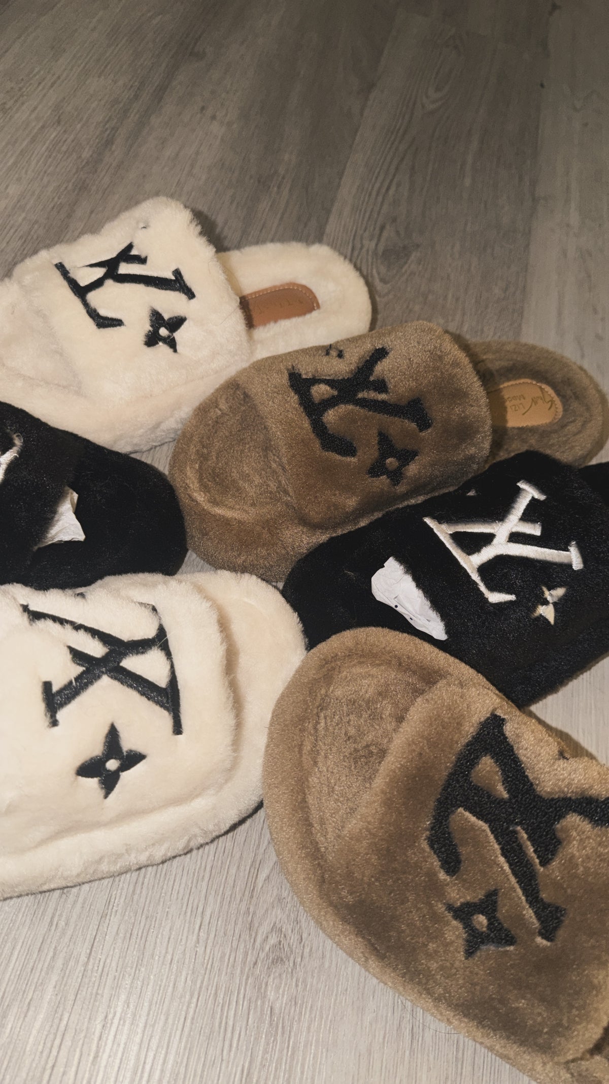 Furry luxury slippers